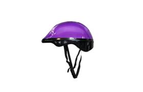 Capacete bicicleta Infantil tamanho único roxo preto proteção