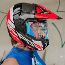 Capacete Bieffe 3 Sport Adventure Preto Grafite