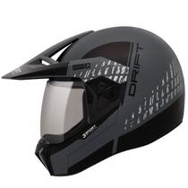 Capacete Bieffe 3 Sport Drift Preto Fosco Grafite Motocross