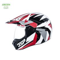Capacete bieffe 3 sport hills bco/rubro t-58