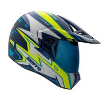 Capacete Bieffe 3 Sport Moto AZV50 Masculino Pala Amarelo