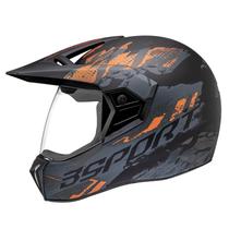 Capacete Bieffe 3 Sport Pala Rusty Preto Moto Masculino