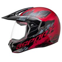 Capacete Bieffe 3 Sport Pala Rusty Vermelho Moto Masculino Capacete Bieffe 3 Sport Pala Rusty Vermelho Moto Masculino