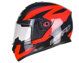 Capacete Bieffe B-12 Flat Preto/Vermelho