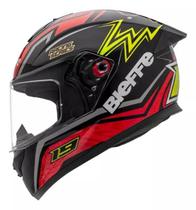 Capacete Bieffe B-12 Qtr Preto / Vermelho