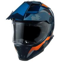 Capacete Bieffe B-Trail Frontier Azul Dark C/ Óculos Solar Capacete Bieffe B-Trail Frontier Azul Dark C/ Óculos Solar