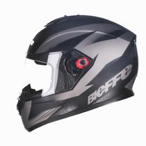 Capacete Bieffe B12 - FLAT Preto fosco/ Grafite