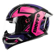 Capacete Bieffe B12 Phanton Feminino Rosa Moto Aerofolio