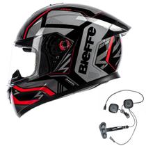 Capacete Bieffe B12 Phanton Preto Moto Aerofolio Smart Trip