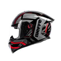 Capacete Bieffe B12 Phanton Preto Vermelho 56 - Starplast