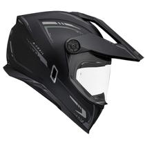 Capacete Bieffe Btrail Authentic Preto Fosco C Óculos Solar