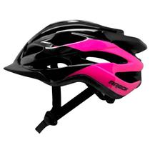 Capacete Bike Arbok Raptor Preto e Rosa