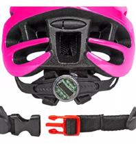 Capacete Bike Ciclismo com Sinalizador Led Bike Rosa