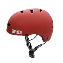 Capacete Bike Ciclismo Skate Patins Patinete Profissional Vermelho Fosco Viseira Cristal