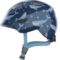 Capacete Bike Infantil Abus Smiley 3.0 Azul Baleia Capacete Bike Infantil Abus Smiley 3.0 Azul Baleia