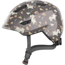 Capacete Bike Infantil Abus Smiley 3.0 Cinza Cavalo