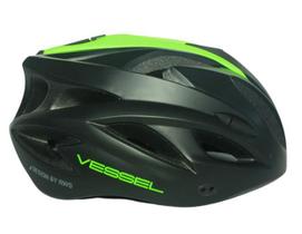 Capacete Bike Mtb Vessel Regulagem/Led M Preto Com Cinza