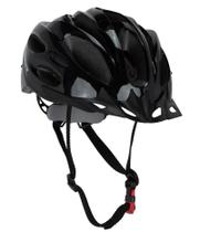 Capacete Bike Nero Mtb Com LED Pisca Tam G 57 à 62cm Preto Absolute