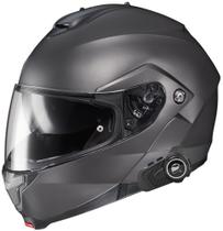 Capacete Bluetooth modular HJC C-91 SEMI Flat Titanium Large