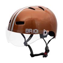 Capacete Br 101 Urbano Dourado Vision Cristal P