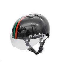 Capacete Br 101 Urbano Italia Preto Vision Cristal G