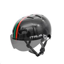 Capacete Br 101 Urbano Italia Preto Vision Fume M