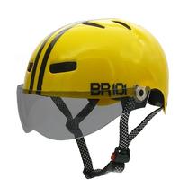 Capacete Br 101 Urbano Pro Amarelo V Fume P