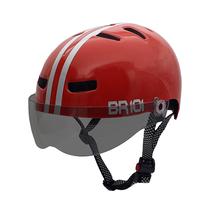 Capacete Br 101 Urbano Profissional Vermelho Vision Fume G