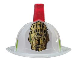 Capacete branco Costume Aeromax Fire Fighter com luzes e sirene Capacete branco Costume Aeromax Fire Fighter com luzes e sirene