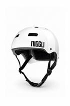 Capacete branco n1 brilho niggli Capacete branco n1 brilho niggli