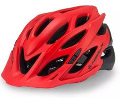 Capacete Ciclismo Absolute Wild Led Vermelho C/pto Fosco M/g