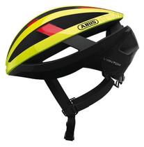 CAPACETE CICLISMO ABUS VIANTOR AMARELO FLUOR PRETO Tamanho M 52 a 58