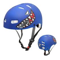Capacete Ciclismo Bike Skate Patins Patinete Kraft Esportivo Shark Azul Original