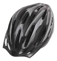Capacete Ciclismo Bike Windstorm Poker Com Luz Preto Azul