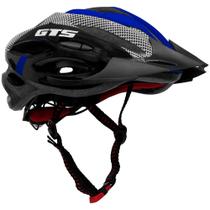 Capacete Ciclismo com Led Outmold GTS FJH-25 Azul G - GTSM1