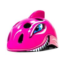 Capacete Ciclismo Infantil Absolute Tubarão Rosa Capacete Ciclismo Infantil Absolute Tubarão Rosa