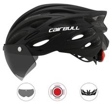 Capacete Ciclismo Mtb Com Viseira Magnética Led Ultraleve Capacete Ciclismo Mtb Com Viseira Magnética Led Ultraleve