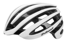 Capacete ciclismo polisport light road branco/preto g