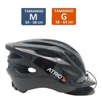 Capacete Ciclismo Preto Acessório de bicicleta Unissex Atrio