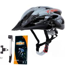 Capacete Ciclismo Tsw Bike Mtb + Mini Bomba + Suporte