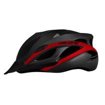 Capacete Ciclista Bike Highone Win C/Vista Led Pr/Vermelho M