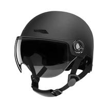 Capacete Clássico Vintage Unissex Para Motocicleta, Scooter E MTB