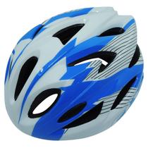 Capacete Cly In Mold Infantil Mtb/urbano para Ciclismo M 54-58cm Azul-branco