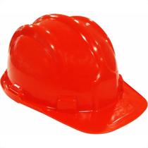 Capacete Com Carneira Plastcor Plastico Laranja