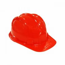 Capacete Com Carneira Plastcor Plastico Laranja