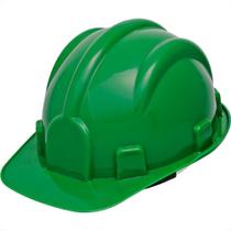 Capacete Com Carneira Prosafety Plastico Verde Wps0874