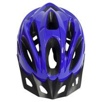 Capacete Com Sinalizador Led Ciclismo Bike Mtb Bicicleta Cor:Azul NeroTamanho:M