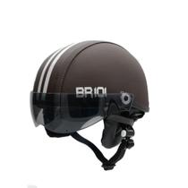 Capacete Coquinho Br 101 Café Fume G - Scooter/Bike