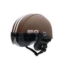 Capacete Coquinho Br 101 Marrom Fume G - Scooter/Bike