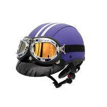 Capacete Coquinho Br 101 Roxo Com Pala Retro Amarelo Pp